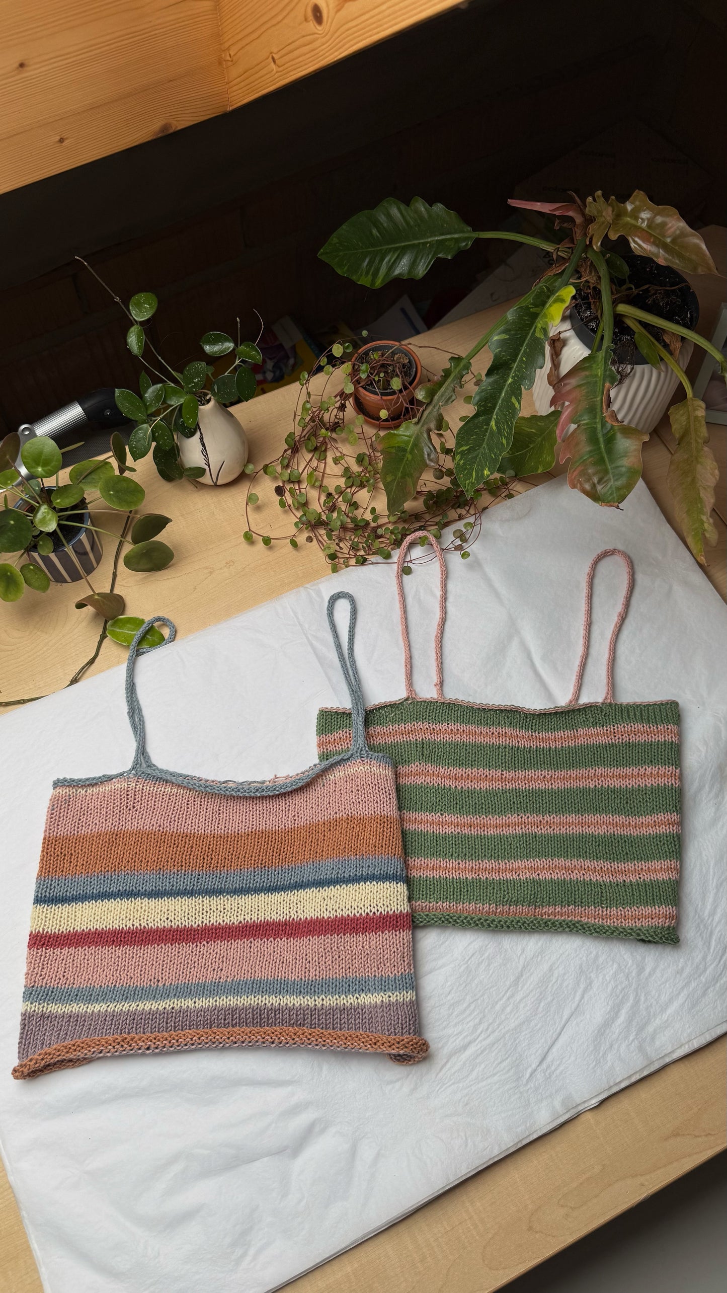Striped Knit Tank No. 001