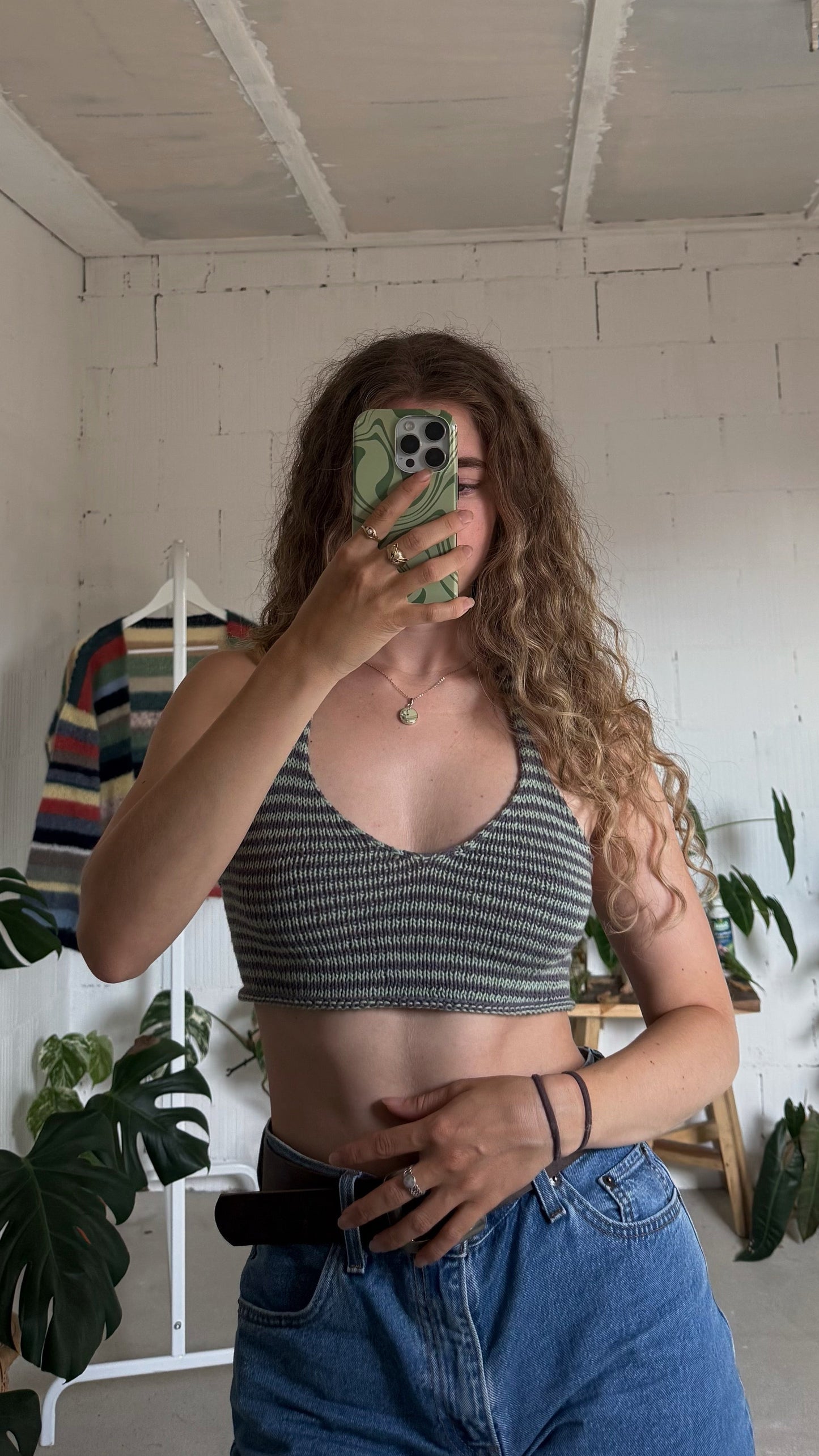 Striped Knit Tank No. 004