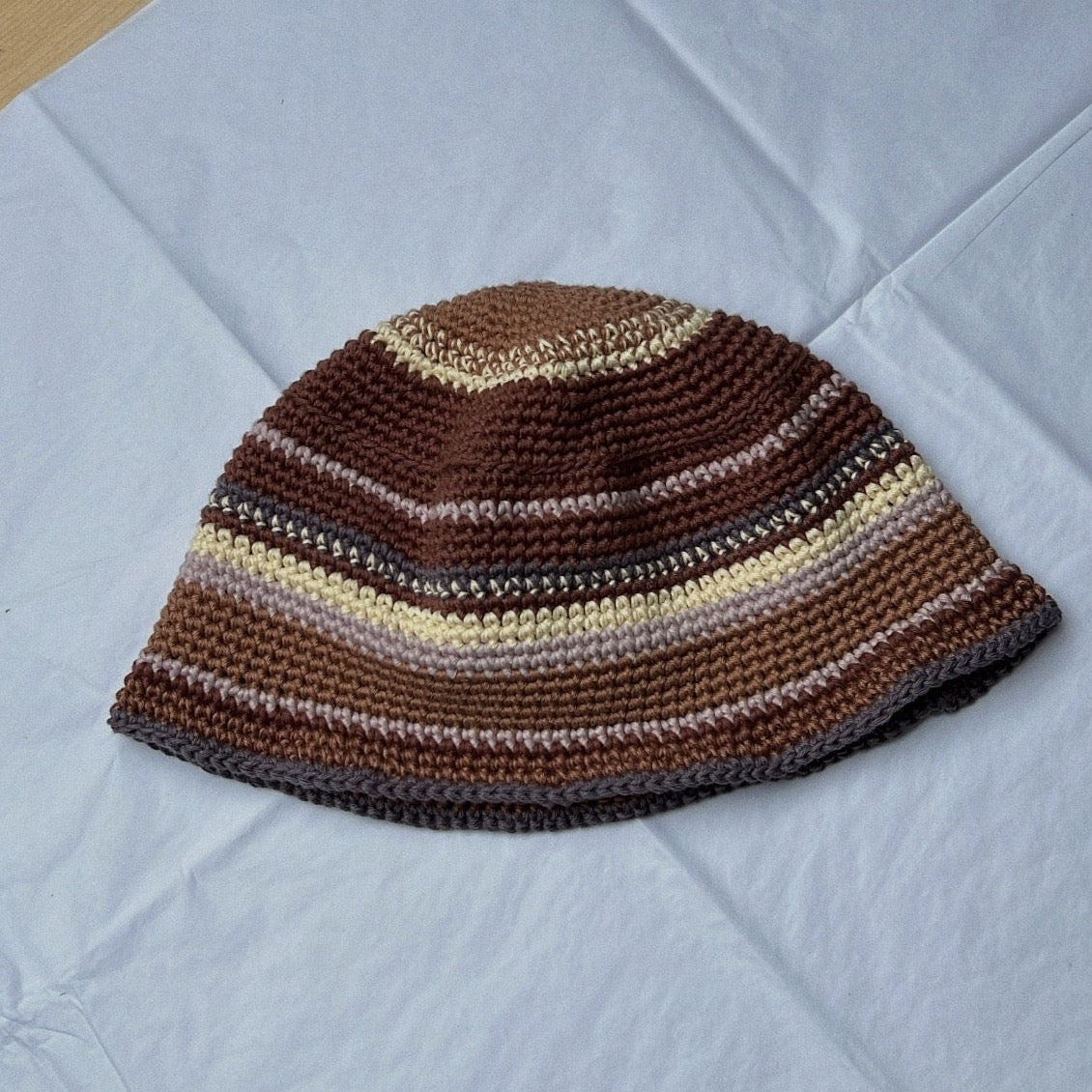 handmade crochet bucket hat "brownie"