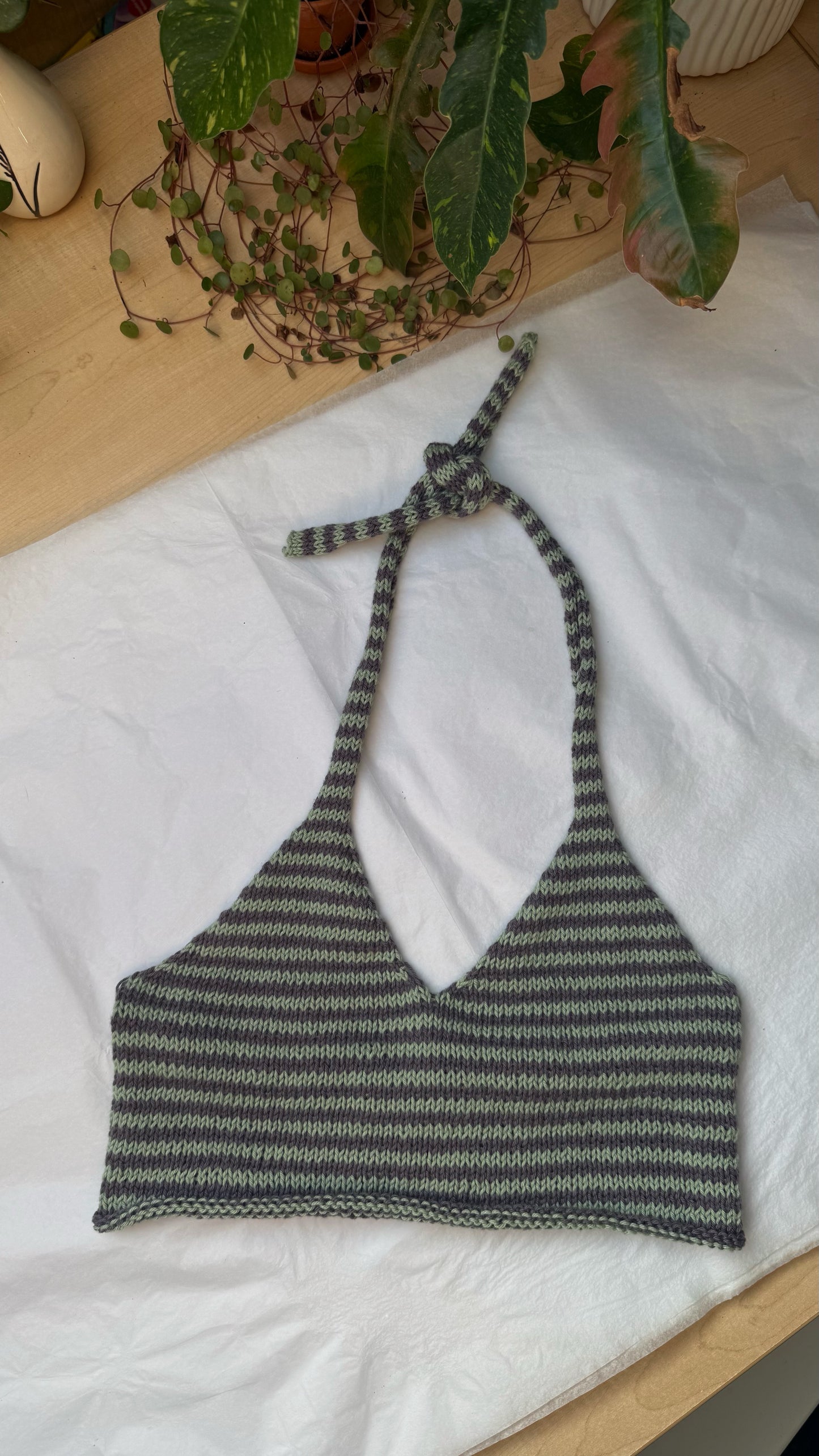 Striped Knit Tank No. 004