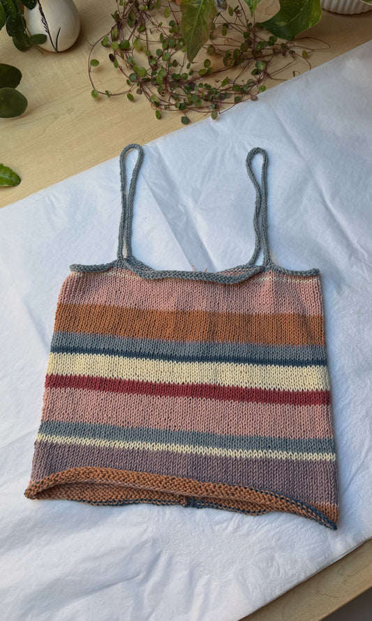 Striped Knit Tank No. 001