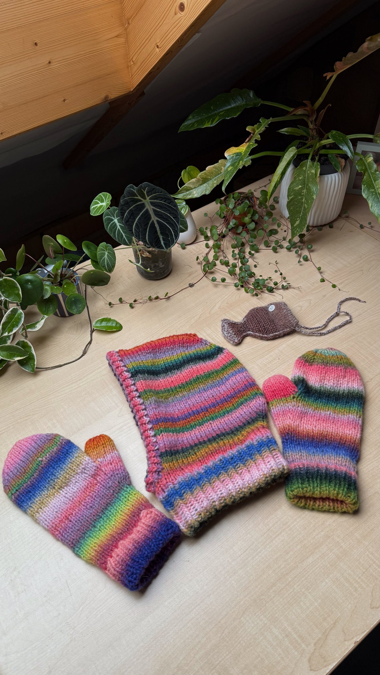 Handmade knitted Mittens