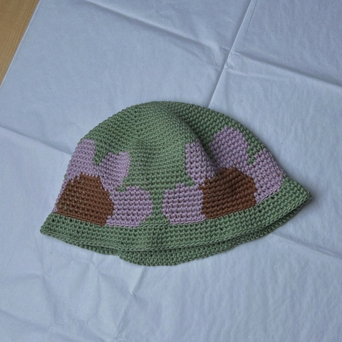 handmade crochet bucket hat "flower"