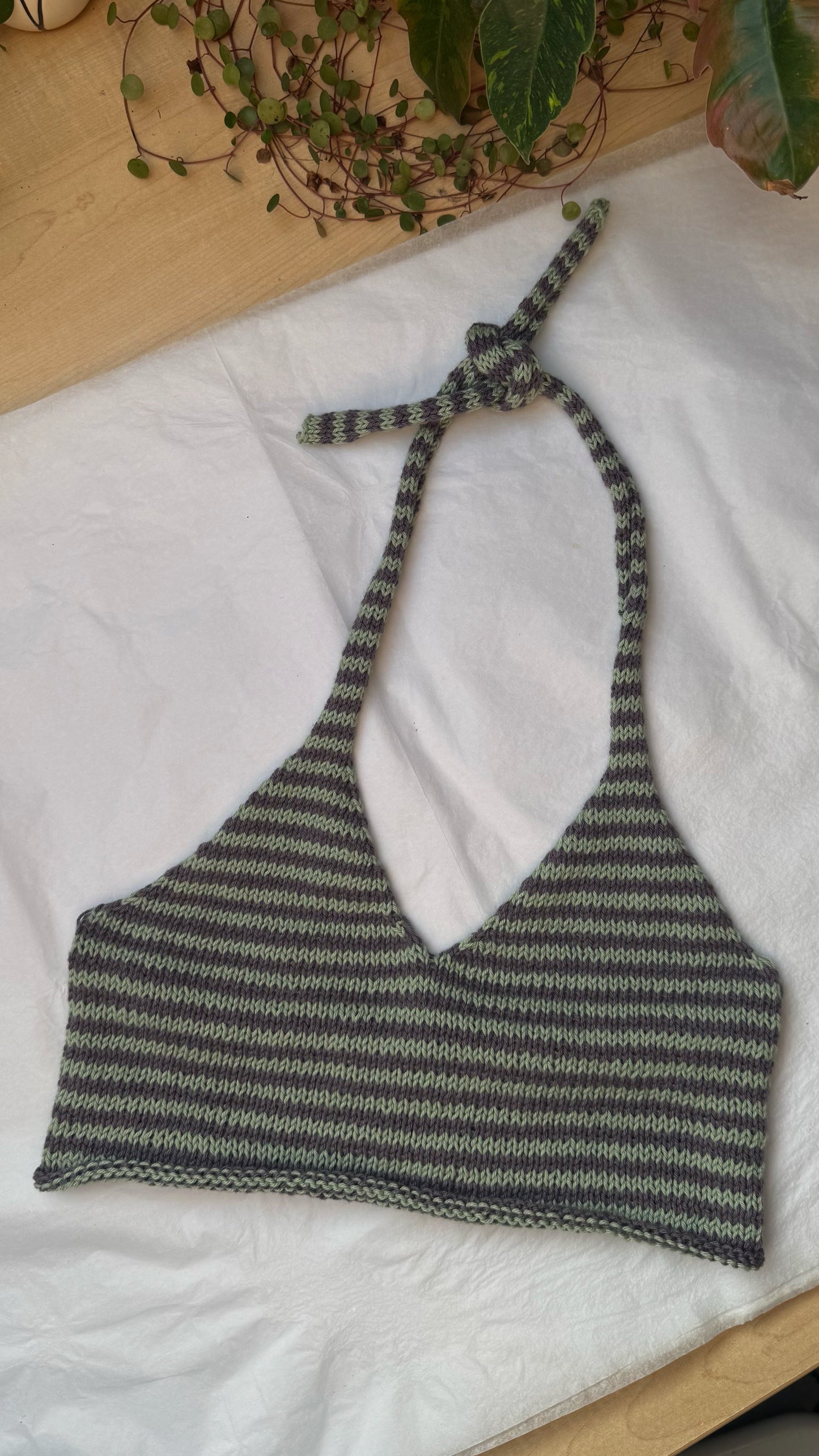 Striped Knit Tank No. 004