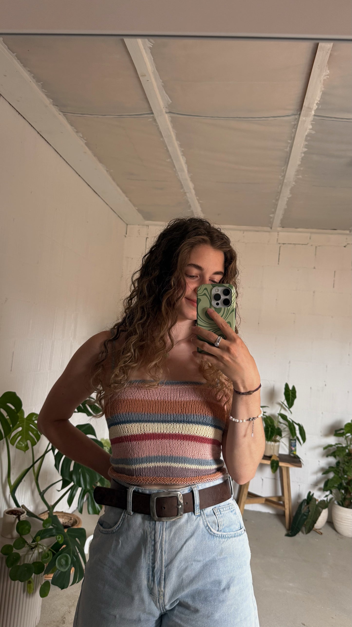 Striped Knit Tank No. 001